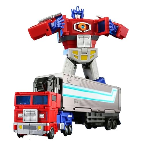 ZQLXHAN Transformer-Roboter, Actionfigur, Roboter- Und Automodelle, Mit LKW-Ladefläche, KO-Version(Red) von ZQLXHAN