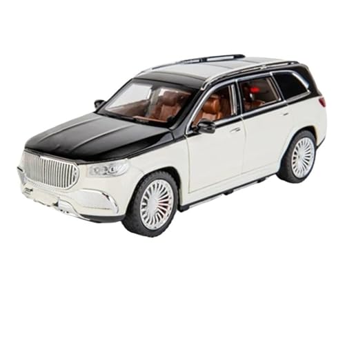 ZQQZEZ Pull-Back-Modell Für GLS600 SUV Legierung Auto Modell Druckguss Metall Auto Modell 1/24 Anteil(White) von ZQQZEZ