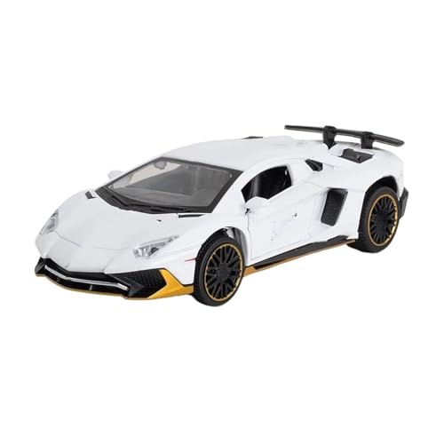 ZQQZEZ Pull-Back-Modell Für LP780 SVJ Alloy Diecasts Automodell 1:32 Anteil(NoBox White) von ZQQZEZ