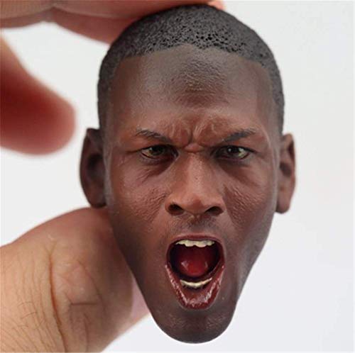 ZSMD 1/6 Scale Afican American Male Figure Head Sculpt Series, Handsome Men Tough Guy, Doll Head for 12" Action Figure Phicen, TBLeague, HT HS001(D) von ZSMD