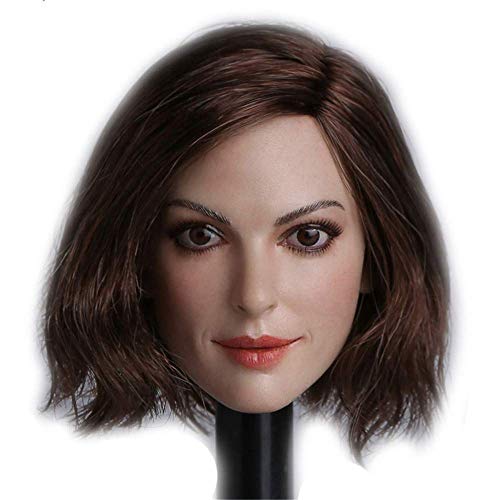 ZSMD 1/6 Scale Female Figure Head Sculpt, Beuty Charming Girl Doll Head for 12" Action Figure Phicen, TBLeague HP051 (Short Hair) von ZSMD