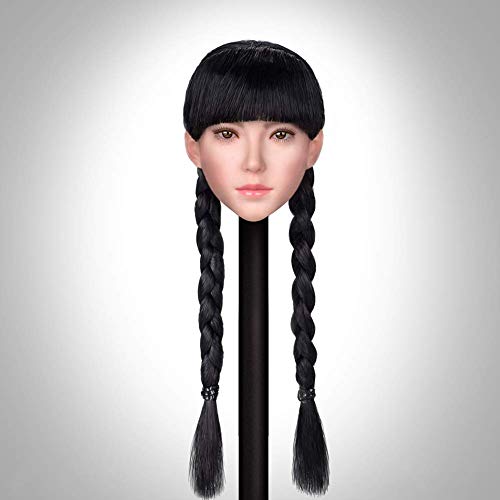 ZSMD 1/6 Weibliche Kopfform Exquisite Asian Langhaarige Schönheit Kopf Skulptur Für Dress Up PHICEN Tbleague von ZSMD