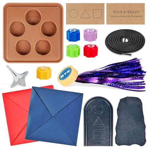 ZTBFHLZQ Gonggi Korean Game,Koreanisches Volksspiel Set,Gong Gi Koreanisches Gonggi Spiel,Ddakji,Ideal Gonggi Game Set,Klassischer Hand Auge Koordinationsspaß,für Kinder&Familienaktivität(B) von ZTBFHLZQ