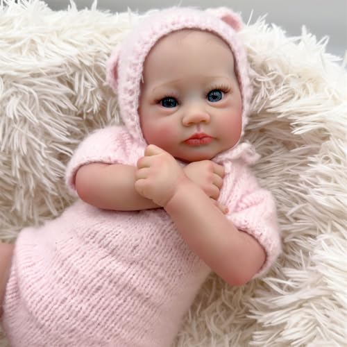 ZTZHYZR Reborn Puppe 19 Zoll Reborn Baby Mädchen Realistischen Babypuppen wie Echt Lebensecht Silikon Baby, Babypuppe Weichkörper ab 3 Jahre von ZTZHYZR