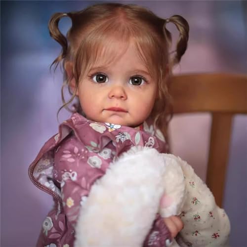ZTZHYZR Reborn Puppen Lebensecht 60 cm Silikon Baby Mädchen mit Weicher Stoffkörper Babypuppen Wie Echt Reborn Baby Baby Puppe Ab 3 Jahre von ZTZHYZR