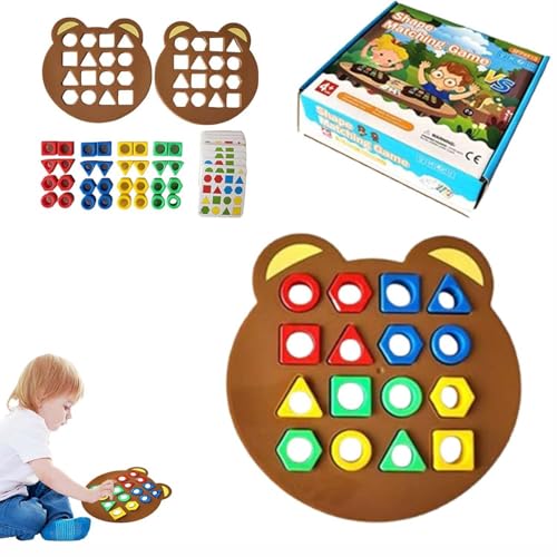 Hailoyearn Shape Matching Game,Formanpassung Spiel Farbsensorisches Lernspielzeug, Holz Puzzle mit Steckpuzzle & Farben Lernen Sensorik Spielzeug,Montessori Toys Holz-Sortierspielzeug (Without Bell) Hailoyearn Shape Matching Game,Formanpassung Spiel Farbsensorisches Lernspielzeug, Holz Puzzle mit Steckpuzzle & Farben Lernen Sensorik Spielzeug,Montessori Toys Holz-Sortierspielzeug (Without Bell) von ZUICC