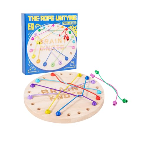 ZUNIPLEX Brainy Knots Logikspiel–Geduldspiele & Rope-Challenge-Spiel für Kinder, Seiltricks und Familien-Brettspielspaß,für ab 3 Jahren als l Geschenk bei Kinderpartys oder interaktiven Familienfeiern ZUNIPLEX Brainy Knots Logikspiel–Geduldspiele & Rope-Challenge-Spiel für Kinder, Seiltricks und Familien-Brettspielspaß,für ab 3 Jahren als l Geschenk bei Kinderpartys oder interaktiven Familienfeiern von ZUNIPLEX