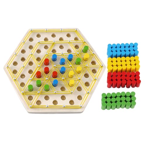ZUNIPLEX Triggle Spiel Kinder Set - Gummiband & Triangle Strategie Brettspiel, Logik Lernspielzeug ab 3 Jahre, Familien & Party Geschenk ZUNIPLEX Triggle Spiel Kinder Set - Gummiband & Triangle Strategie Brettspiel, Logik Lernspielzeug ab 3 Jahre, Familien & Party Geschenk von ZUNIPLEX