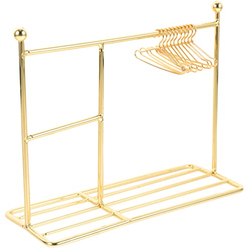 ZUNOXAZ 1 Satz Kleiderständer Goldfarbener Kleiderbügel Mini Kleiderbügel für Puppenhaus Dekoration und Aufbewahrung von Puppenbekleidung für Kreative Wohnszenen ZUNOXAZ 1 Satz Kleiderständer Goldfarbener Kleiderbügel Mini Kleiderbügel für Puppenhaus Dekoration und Aufbewahrung von Puppenbekleidung für Kreative Wohnszenen von ZUNOXAZ
