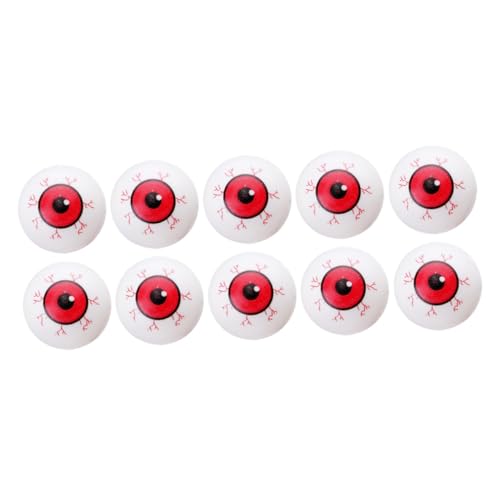 ZUNOXAZ 10 Stück Teiliges Halloween Deko Rote Kunststoff Fake Augen Widerstandsfähige Grusel Eyeballs für Skelett und Geisterrequisiten Langlebige Kunstaugen für Halloween Party und ZUNOXAZ 10 Stück Teiliges Halloween Deko Rote Kunststoff Fake Augen Widerstandsfähige Grusel Eyeballs für Skelett und Geisterrequisiten Langlebige Kunstaugen für Halloween Party und von ZUNOXAZ