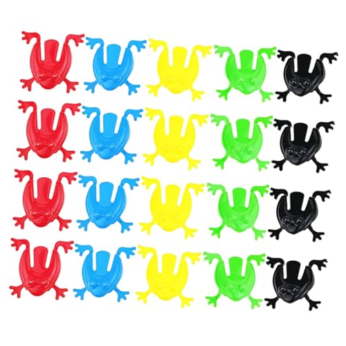 ZUNOXAZ 100 Stück Teiliges Buntes Hüpfspielzeug Frösche aus Kunststoff Realistische Springfrösche für Einfaches Drückspielzeug Spiel und Interaktion ZUNOXAZ 100 Stück Teiliges Buntes Hüpfspielzeug Frösche aus Kunststoff Realistische Springfrösche für Einfaches Drückspielzeug Spiel und Interaktion von ZUNOXAZ