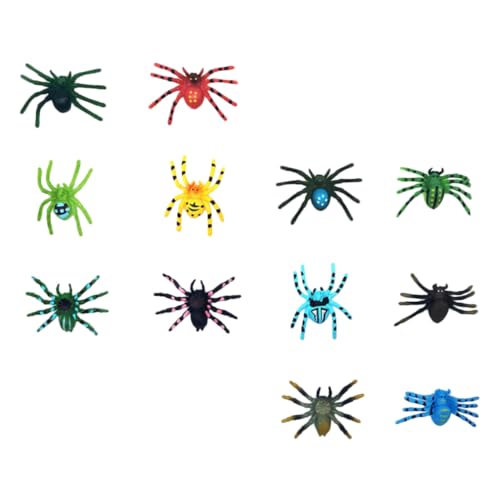 ZUNOXAZ 12 Stück Teiliges Halloween Spinnen aus Realistischem Kunststoff Detailgetreue Spinnenfiguren für Partydeko und Streichspaß für Lernspielzeug und Gruselige Halloween Dekoration ZUNOXAZ 12 Stück Teiliges Halloween Spinnen aus Realistischem Kunststoff Detailgetreue Spinnenfiguren für Partydeko und Streichspaß für Lernspielzeug und Gruselige Halloween Dekoration von ZUNOXAZ