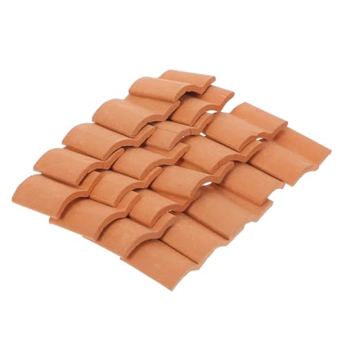 ZUNOXAZ 120 Stück Maßstab Rote Schindeln Langlebige Bausteine für DIY Puppenhaus Sandtisch und Miniatur Garten Dekoration ZUNOXAZ 120 Stück Maßstab Rote Schindeln Langlebige Bausteine für DIY Puppenhaus Sandtisch und Miniatur Garten Dekoration von ZUNOXAZ