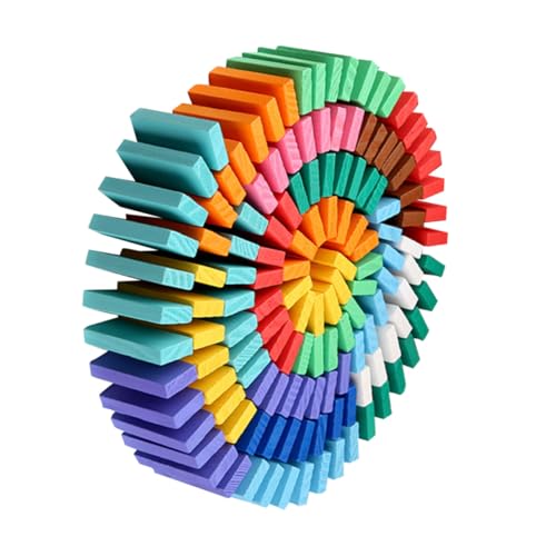 ZUNOXAZ 120 Stück Teiliges Domino Holzspielzeug Bunte Domino Blöcke aus Hochwertigem Holz Robust und Sicher Fördert Kreativität Hand Auge koordination und Farbverständnis für Familien ZUNOXAZ 120 Stück Teiliges Domino Holzspielzeug Bunte Domino Blöcke aus Hochwertigem Holz Robust und Sicher Fördert Kreativität Hand Auge koordination und Farbverständnis für Familien von ZUNOXAZ