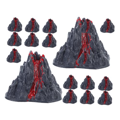 ZUNOXAZ 16 Stück Teiliges Realistisches Vulkanmodell aus Kunststoff Detailgetreues Miniatur vulkanspielzeug mit Lava Simulation für Wissenschaftliche Experimente Dekoratives ZUNOXAZ 16 Stück Teiliges Realistisches Vulkanmodell aus Kunststoff Detailgetreues Miniatur vulkanspielzeug mit Lava Simulation für Wissenschaftliche Experimente Dekoratives von ZUNOXAZ