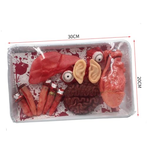 ZUNOXAZ 2 Boxen Halloween Schauriges Organ Teilig mit Blutigen Realistischen Körperorganen Wiederverwendbare Horror Dekoration für Halloween Party Cosplay und Foto Requisiten ZUNOXAZ 2 Boxen Halloween Schauriges Organ Teilig mit Blutigen Realistischen Körperorganen Wiederverwendbare Horror Dekoration für Halloween Party Cosplay und Foto Requisiten von ZUNOXAZ