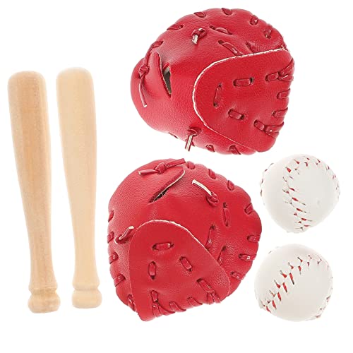 ZUNOXAZ 2sätze Miniatur Sport Baseball Schläger Handschuh Und Set Teiliges Zubehör Für Puppenhäuser Hochwertigem Für Kreative Spiele Und Dekoration ZUNOXAZ 2sätze Miniatur Sport Baseball Schläger Handschuh Und Set Teiliges Zubehör Für Puppenhäuser Hochwertigem Für Kreative Spiele Und Dekoration von ZUNOXAZ