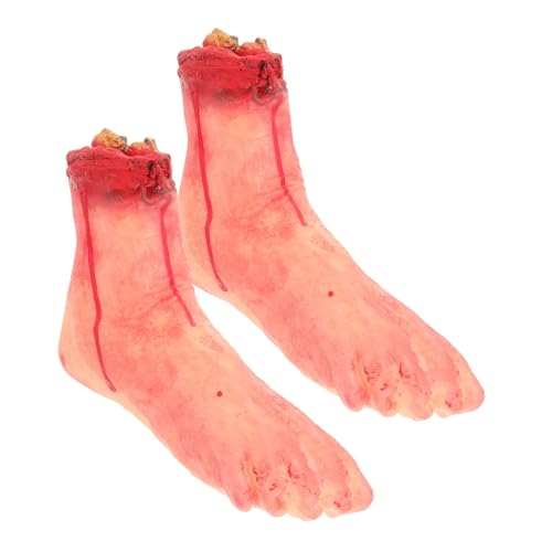 ZUNOXAZ 2 Stck. Teiliges Halloween Schaurige Realistische Abgetrennte Füße Deko Robuste Leichte Gebrochene Fuß Requisiten für Gruselige Party und Horror Dekorationen ZUNOXAZ 2 Stck. Teiliges Halloween Schaurige Realistische Abgetrennte Füße Deko Robuste Leichte Gebrochene Fuß Requisiten für Gruselige Party und Horror Dekorationen von ZUNOXAZ