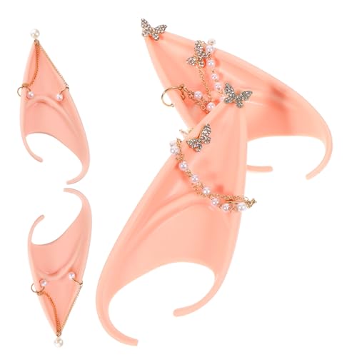 ZUNOXAZ 2 Stück Fake Perlen Elfenohren Ohrstecker Cosplay Schmuck Elegant Langlebig Flexibel für Halloween Party und Alltag Geeignet ZUNOXAZ 2 Stück Fake Perlen Elfenohren Ohrstecker Cosplay Schmuck Elegant Langlebig Flexibel für Halloween Party und Alltag Geeignet von ZUNOXAZ
