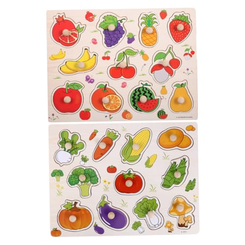 ZUNOXAZ 2 Stück Holzpuzzle Montessori Holzspielzeug Teilig Holz Früchte Gemüse Steckpuzzle Lernspielzeug für Kleinkinder Vorschule Motorisches Training Spielerische Früherziehung ZUNOXAZ 2 Stück Holzpuzzle Montessori Holzspielzeug Teilig Holz Früchte Gemüse Steckpuzzle Lernspielzeug für Kleinkinder Vorschule Motorisches Training Spielerische Früherziehung von ZUNOXAZ