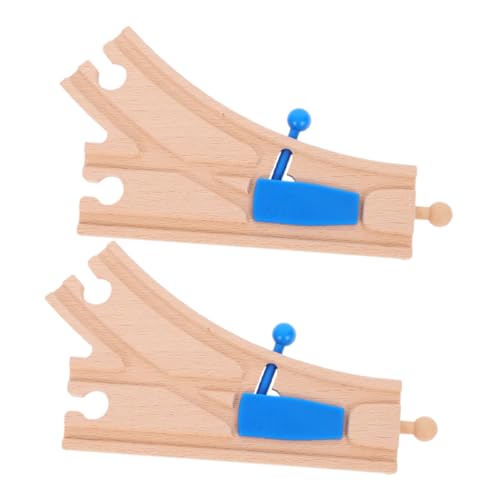 ZUNOXAZ 2 Stück Holzspielzeug Zugschienen Erweiterungsset Teilig Blaue Weiche Schienenstücke Kompatibel mit Holzbahn Sets für Motorik Kreatives Bauen ZUNOXAZ 2 Stück Holzspielzeug Zugschienen Erweiterungsset Teilig Blaue Weiche Schienenstücke Kompatibel mit Holzbahn Sets für Motorik Kreatives Bauen von ZUNOXAZ