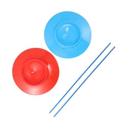 ZUNOXAZ 2 Stück Jonglierteller mit Stäben Robustes Zirkus Jonglier für Erwachsene Spielerisch Jonglierfähigkeiten Trainieren Vielseitig Einsetzbar für Zirkusperformance und Partyspaß ZUNOXAZ 2 Stück Jonglierteller mit Stäben Robustes Zirkus Jonglier für Erwachsene Spielerisch Jonglierfähigkeiten Trainieren Vielseitig Einsetzbar für Zirkusperformance und Partyspaß von ZUNOXAZ
