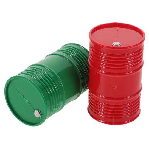 ZUNOXAZ 2 Stück Teiliges Rc Auto Ölfass Realistische Ölkanne Dekoration für Crawler Robustes Kunststoffmodell in Rot und Grün Langlebiges Zubehör für Rc Truck Simulation ZUNOXAZ 2 Stück Teiliges Rc Auto Ölfass Realistische Ölkanne Dekoration für Crawler Robustes Kunststoffmodell in Rot und Grün Langlebiges Zubehör für Rc Truck Simulation von ZUNOXAZ