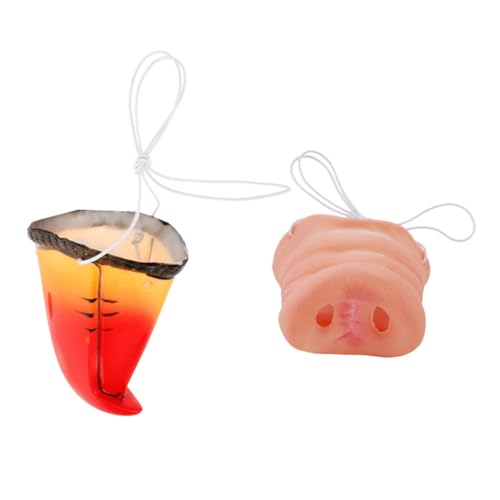 ZUNOXAZ 2 Stück Teiliges Tiernasen Kostümset Realistischem Papageienschnabel und Schweinenase Vielseitiges Cosplay Zubehör für Fasching Party Bühne und Verkleidung ZUNOXAZ 2 Stück Teiliges Tiernasen Kostümset Realistischem Papageienschnabel und Schweinenase Vielseitiges Cosplay Zubehör für Fasching Party Bühne und Verkleidung von ZUNOXAZ