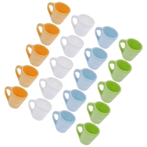 ZUNOXAZ 20stücke Miniaturfarbige Tassen Puppenhaus Zubehör Für Realistische Dekoration Kleine Kaffeetassen Bunten Farben Für Miniaturen Und Puppenhausgestaltung ZUNOXAZ 20stücke Miniaturfarbige Tassen Puppenhaus Zubehör Für Realistische Dekoration Kleine Kaffeetassen Bunten Farben Für Miniaturen Und Puppenhausgestaltung von ZUNOXAZ