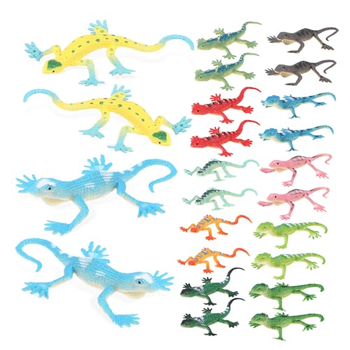 ZUNOXAZ 24 Stück Teiliges Lizard Props aus PVC Realistische Dehnbare und Klebrige Eidechsenfiguren Bunte Novelty Sticky Toys für Kindergeburtstag Party Mitgebsel und Spielerische ZUNOXAZ 24 Stück Teiliges Lizard Props aus PVC Realistische Dehnbare und Klebrige Eidechsenfiguren Bunte Novelty Sticky Toys für Kindergeburtstag Party Mitgebsel und Spielerische von ZUNOXAZ