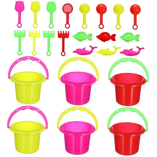 ZUNOXAZ 24Stücke Mini Eimer für Buntes Sandeimer Kreatives Strandspielzeug Hand Augen Koordination für Strandspaß und ZUNOXAZ 24Stücke Mini Eimer für Buntes Sandeimer Kreatives Strandspielzeug Hand Augen Koordination für Strandspaß und von ZUNOXAZ