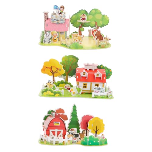 ZUNOXAZ 3 Sätze Kinderpuzzle Teilig Lernspielzeug Kreative Baukästen mit Haus Bauernhof Zoo Modellen für Ab Jahren Pädagogisch Fördert Kreativität und Motorik ZUNOXAZ 3 Sätze Kinderpuzzle Teilig Lernspielzeug Kreative Baukästen mit Haus Bauernhof Zoo Modellen für Ab Jahren Pädagogisch Fördert Kreativität und Motorik von ZUNOXAZ