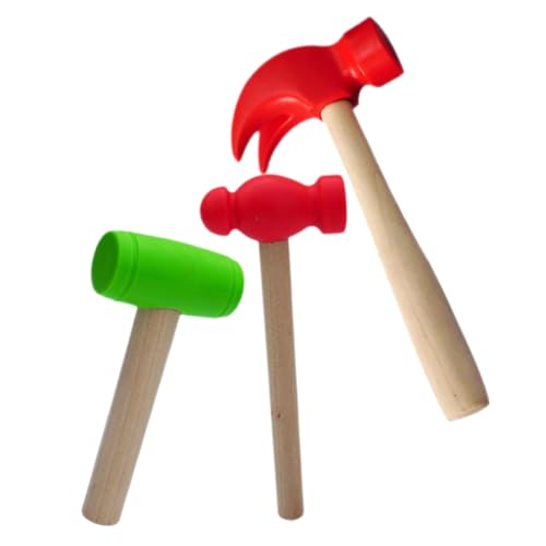 ZUNOXAZ 3 Stück Teiliges Holzhammer Leicht Klein Sicher für Jungen Mädchen Pädagogisch Geeignet zum Hämmern Klopfen und Fördern der Motorik ZUNOXAZ 3 Stück Teiliges Holzhammer Leicht Klein Sicher für Jungen Mädchen Pädagogisch Geeignet zum Hämmern Klopfen und Fördern der Motorik von ZUNOXAZ