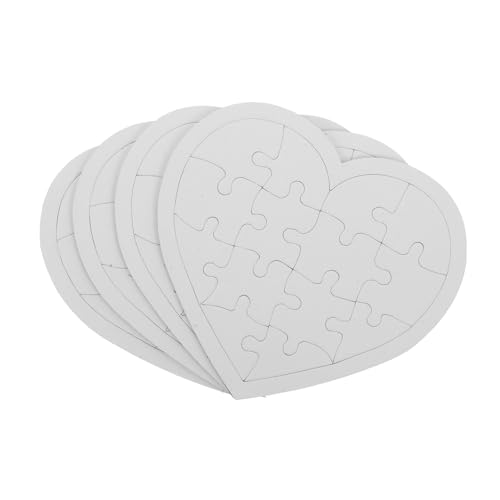 ZUNOXAZ 4 Blätter Leere DIY Puzzleteile zum Bemalen und Gestalten Herzförmige Blanko Puzzle aus Papier Kinderfreundliches Bastelmaterial für Kreatives Zeichnen Familien und Schulspielzeug ZUNOXAZ 4 Blätter Leere DIY Puzzleteile zum Bemalen und Gestalten Herzförmige Blanko Puzzle aus Papier Kinderfreundliches Bastelmaterial für Kreatives Zeichnen Familien und Schulspielzeug von ZUNOXAZ