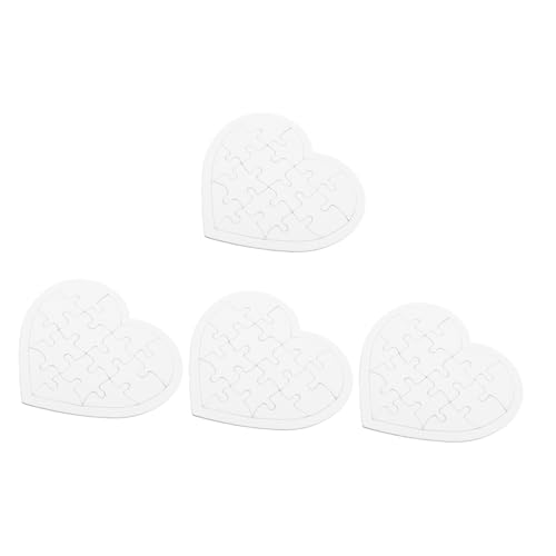 ZUNOXAZ 4 Sätze Leere Herzpuzzle zum Bemalen DIY Bastelset Einfache Struktur Praktische Holzpuzzleteile Kreative Malvorlage für Mädchen Jungen ZUNOXAZ 4 Sätze Leere Herzpuzzle zum Bemalen DIY Bastelset Einfache Struktur Praktische Holzpuzzleteile Kreative Malvorlage für Mädchen Jungen von ZUNOXAZ