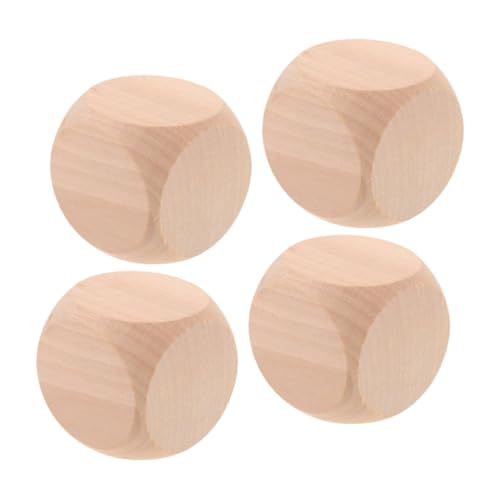 ZUNOXAZ 4 Stück Blanko Holzwürfel Unlackierte Holz Würfel zum Basteln DIY Spielwürfel für Spiele Party Holzklötze Würfelwürfel Holzbausteine ZUNOXAZ 4 Stück Blanko Holzwürfel Unlackierte Holz Würfel zum Basteln DIY Spielwürfel für Spiele Party Holzklötze Würfelwürfel Holzbausteine von ZUNOXAZ