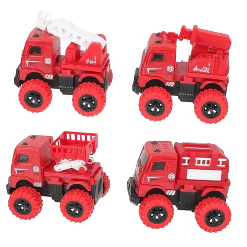ZUNOXAZ 4 Stück Teiliges Friktionsfeuerwehrfahrzeug aus Hochwertigem Kompakt Handlich Fördert Motorik Realistische Modelle für Jungen Mädchen ZUNOXAZ 4 Stück Teiliges Friktionsfeuerwehrfahrzeug aus Hochwertigem Kompakt Handlich Fördert Motorik Realistische Modelle für Jungen Mädchen von ZUNOXAZ