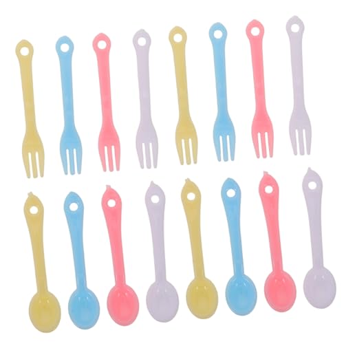 ZUNOXAZ 40 Sätze Teiliges Miniatur Besteck Set aus Buntem Kunststoff Kleine Gabeln Löffel für Puppenhaus Dekoration und Kreatives Spiel Realistische Mini Küchenutensilien ZUNOXAZ 40 Sätze Teiliges Miniatur Besteck Set aus Buntem Kunststoff Kleine Gabeln Löffel für Puppenhaus Dekoration und Kreatives Spiel Realistische Mini Küchenutensilien von ZUNOXAZ