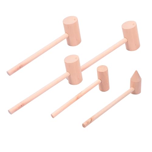 ZUNOXAZ 5 Stück Teiliges Holzspielzeug Hammer Kleine Holzklüpfel Leichter Langlebiger Junge Mädchen Holzhammer Verbessert Greiffähigkeit und Hand Auge koordination Sicher für Junge ZUNOXAZ 5 Stück Teiliges Holzspielzeug Hammer Kleine Holzklüpfel Leichter Langlebiger Junge Mädchen Holzhammer Verbessert Greiffähigkeit und Hand Auge koordination Sicher für Junge von ZUNOXAZ