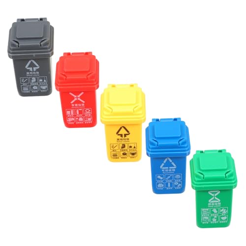 ZUNOXAZ 5 Stück Teiliges Mülltonnen für Puppenhaus Realistische Desktop Mülleimer Langlebige Kunststoff Abfallbehälter für Lernspiel Miniatur Müllsortierung Zubehör ZUNOXAZ 5 Stück Teiliges Mülltonnen für Puppenhaus Realistische Desktop Mülleimer Langlebige Kunststoff Abfallbehälter für Lernspiel Miniatur Müllsortierung Zubehör von ZUNOXAZ