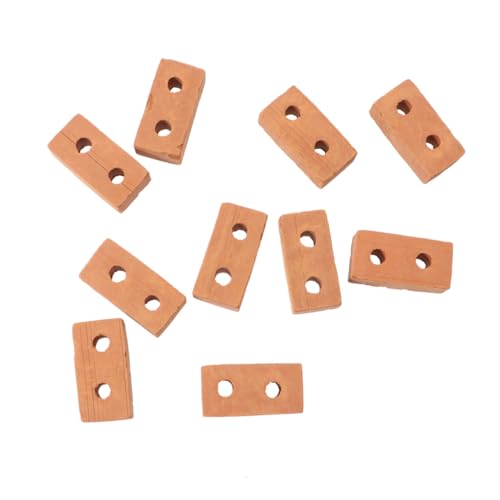 ZUNOXAZ 50 Stück Mini DIY Ziegelmodelle mit Löchern Rote Kleine Bausteine Simulierte Porzellanziegel für Sandtisch Gebäude Garten Dekoration Geeignet für Erwachsene ZUNOXAZ 50 Stück Mini DIY Ziegelmodelle mit Löchern Rote Kleine Bausteine Simulierte Porzellanziegel für Sandtisch Gebäude Garten Dekoration Geeignet für Erwachsene von ZUNOXAZ