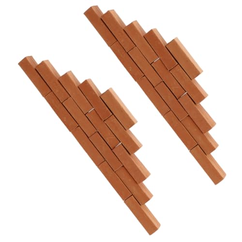 ZUNOXAZ 50 Stück Teiliges Miniatur Ziegelsteine für DIY Puppenhaus Modellbau Realistische Feste Bausteine für Garten Sandtisch Mikro Landschaft Kreative Handarbeitsspielzeuge ZUNOXAZ 50 Stück Teiliges Miniatur Ziegelsteine für DIY Puppenhaus Modellbau Realistische Feste Bausteine für Garten Sandtisch Mikro Landschaft Kreative Handarbeitsspielzeuge von ZUNOXAZ