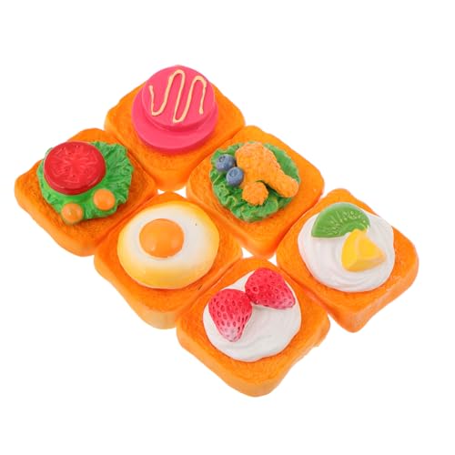 ZUNOXAZ 6stücke Teiliges Miniatur Sandwich Modell Für Puppenhaus Dekoration Realistische Kunststoffe Für Projekte Fotografie Und Kunstunterricht Künstliche Frühstücksfiguren ZUNOXAZ 6stücke Teiliges Miniatur Sandwich Modell Für Puppenhaus Dekoration Realistische Kunststoffe Für Projekte Fotografie Und Kunstunterricht Künstliche Frühstücksfiguren von ZUNOXAZ
