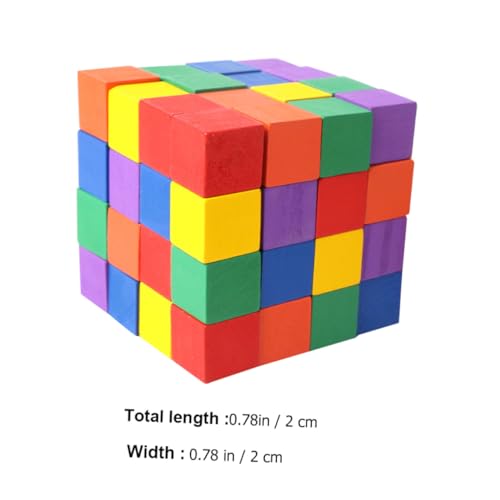 ZUNOXAZ 60 Stück Teiliges Holzbauklötze Bunte Geometrische Würfel Pädagogisch Fördernd für Ab Jahren zur Verbesserung Räumlicher Vorstellungskraft und Kreatives ZUNOXAZ 60 Stück Teiliges Holzbauklötze Bunte Geometrische Würfel Pädagogisch Fördernd für Ab Jahren zur Verbesserung Räumlicher Vorstellungskraft und Kreatives von ZUNOXAZ