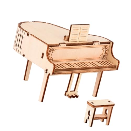 ZUNOXAZ DIY Holzpuzzle Musikbox Klavier Modell Bausatz für Vorgefertigte Holzteile ohne Kleber Kreatives Montessori Fördert Vorstellungskraft und Feinmotorik ZUNOXAZ DIY Holzpuzzle Musikbox Klavier Modell Bausatz für Vorgefertigte Holzteile ohne Kleber Kreatives Montessori Fördert Vorstellungskraft und Feinmotorik von ZUNOXAZ