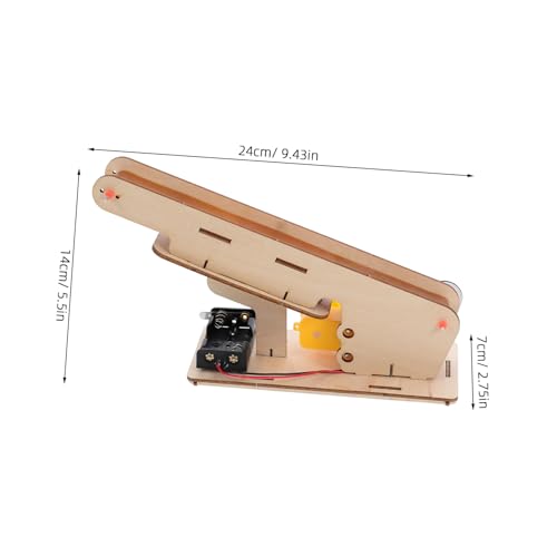 ZUNOXAZ Elektrisches Förderband Bausatz Holz Stem Experiment Wissenschaftsspielzeug für Lernset Physik Projekte von Logik und Räumlichem Denken ZUNOXAZ Elektrisches Förderband Bausatz Holz Stem Experiment Wissenschaftsspielzeug für Lernset Physik Projekte von Logik und Räumlichem Denken von ZUNOXAZ