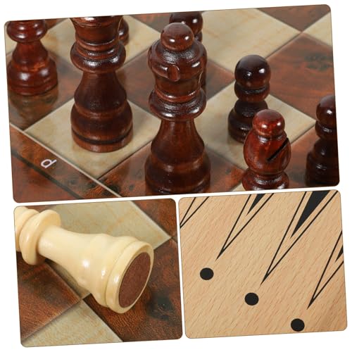 ZUNOXAZ Faltbares Schachspiel aus Holz Multifunktionales Schachbrett Leichtes Reisespiel für Schach Dame und Glatte Spielsteine für Erwachsene ZUNOXAZ Faltbares Schachspiel aus Holz Multifunktionales Schachbrett Leichtes Reisespiel für Schach Dame und Glatte Spielsteine für Erwachsene von ZUNOXAZ