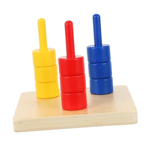 ZUNOXAZ Farbsortierendes Holzspielzeug für Kleinkinder Montessori Sensorisches Lernspielzeug Farbige Stapelscheiben zur Feinmotorik und Kognitionförderung Sicher und Langlebig aus ZUNOXAZ Farbsortierendes Holzspielzeug für Kleinkinder Montessori Sensorisches Lernspielzeug Farbige Stapelscheiben zur Feinmotorik und Kognitionförderung Sicher und Langlebig aus von ZUNOXAZ