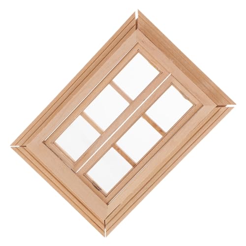 ZUNOXAZ Fensterrahmen aus Holz Handgefertigtes Puppenhaus Zubehör für Kreative Dekorationen für Miniaturgärten und Modelle Detailreich und Gestaltet ZUNOXAZ Fensterrahmen aus Holz Handgefertigtes Puppenhaus Zubehör für Kreative Dekorationen für Miniaturgärten und Modelle Detailreich und Gestaltet von ZUNOXAZ