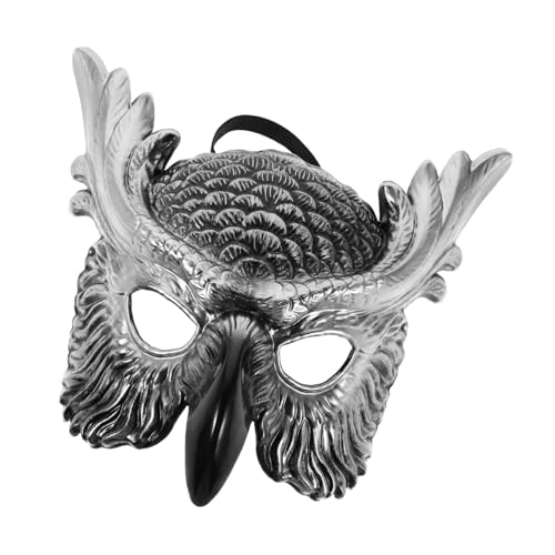 ZUNOXAZ Halloween Masquerade Maske Eulenmotiv Verstellbare für Erwachsene Halbe Kunststoff-gesichtsmaske für Halloween Karneval Cosplay und Themenpartys ZUNOXAZ Halloween Masquerade Maske Eulenmotiv Verstellbare für Erwachsene Halbe Kunststoff-gesichtsmaske für Halloween Karneval Cosplay und Themenpartys von ZUNOXAZ